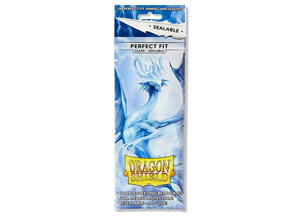 Dragon Shield sealable inner sleeve standard-size 100-card bundle suits trading card games