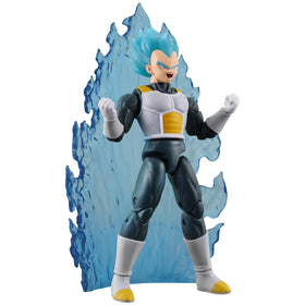 Dragon Stars Blue Vegeta power-up accessories enhance display and battle-ready setups.