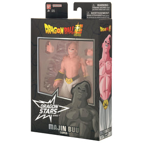 Dragon Stars Dragon Ball Super collection featuring Majin Buu Super figure.