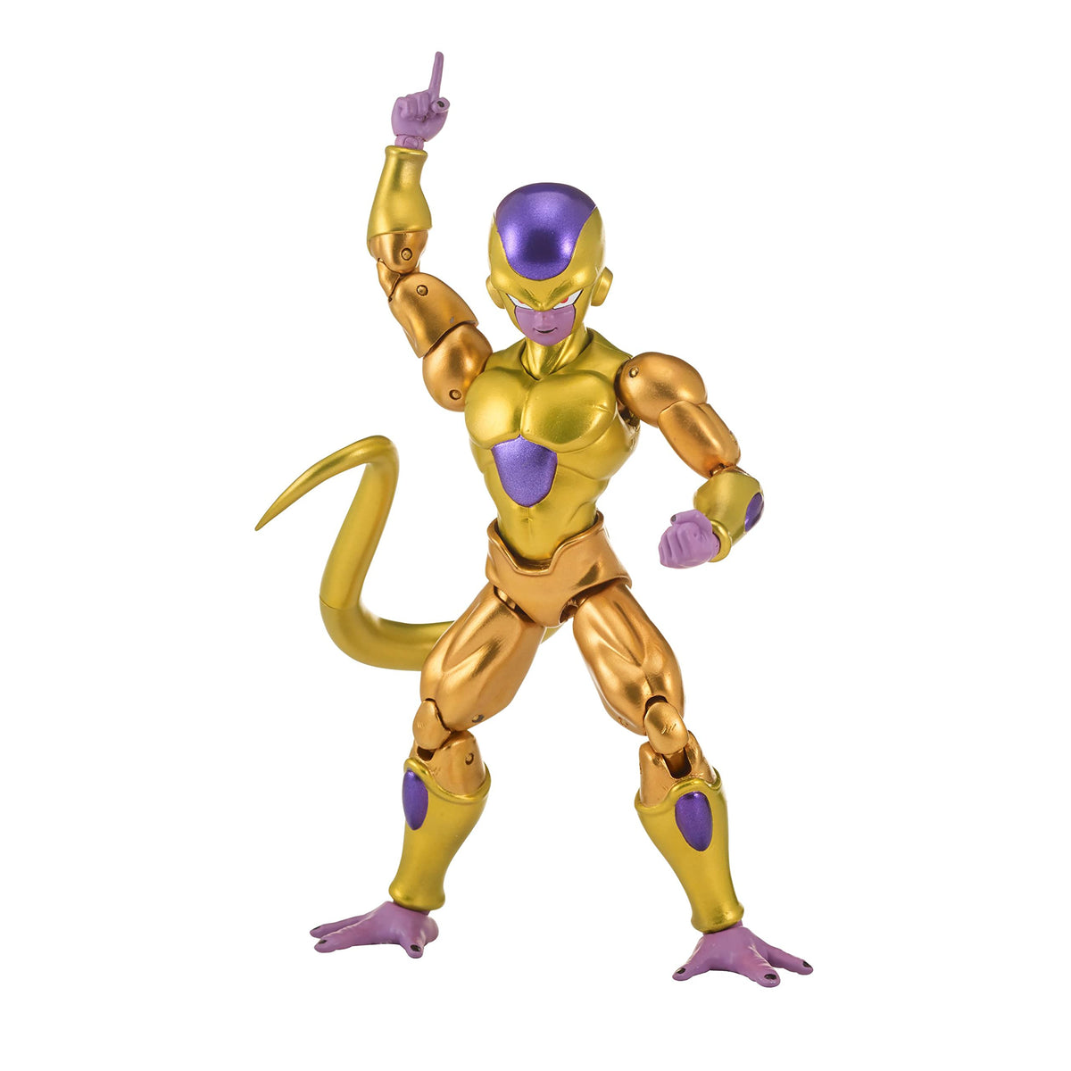 Dragon Stars Golden Frieza 6.5-inch figure close-up head sculpt shows rich detail.