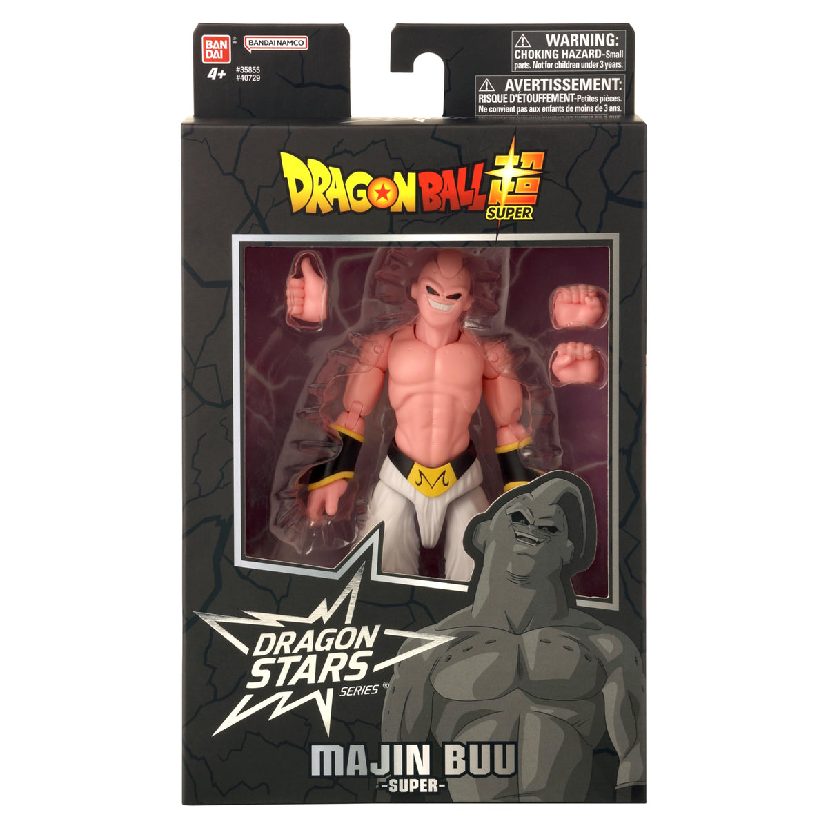 Dragon Stars Majin Buu Super in action pose for battle scenes.