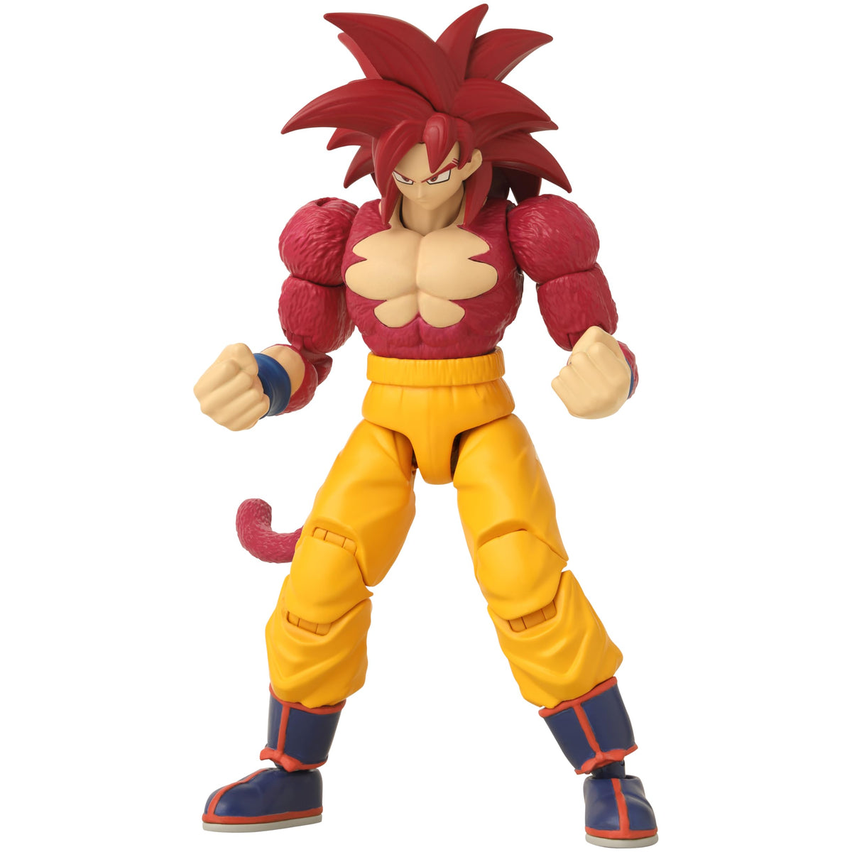 Dragon Stars DAIMA Goku SS4 deco and sculpt captures show details.