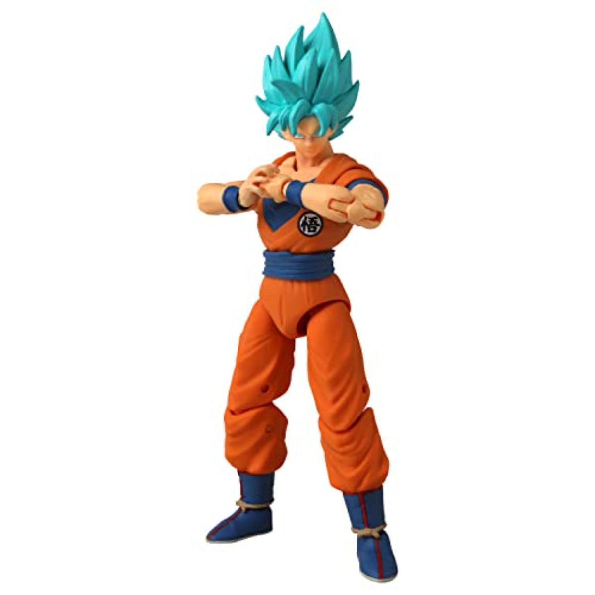 Dragon Stars Series Goku figure in blue Super Saiyan pose for dynamic display