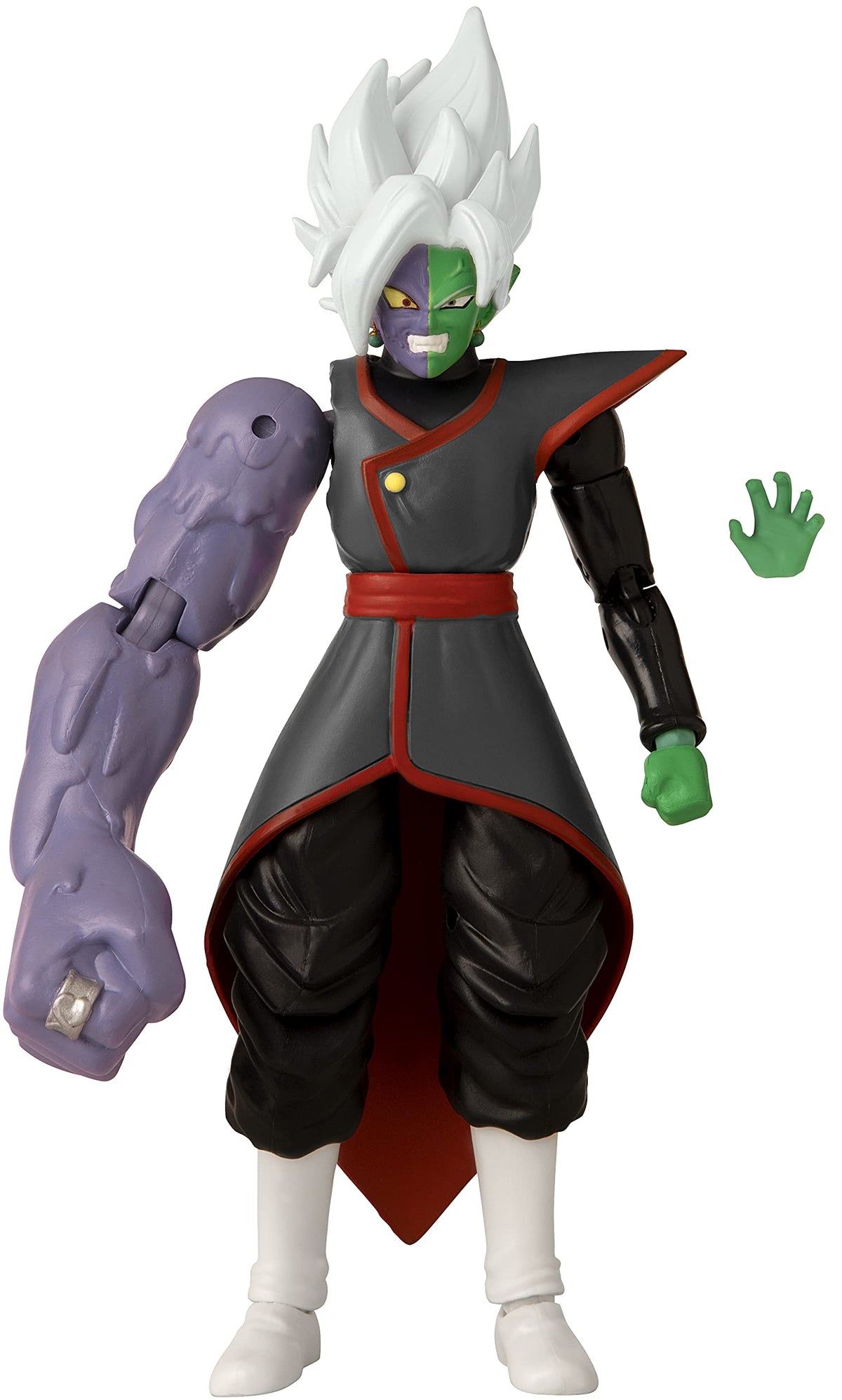 Dragon Stars Fusion Zamasu figure close-up highlighting armor and articulation options.