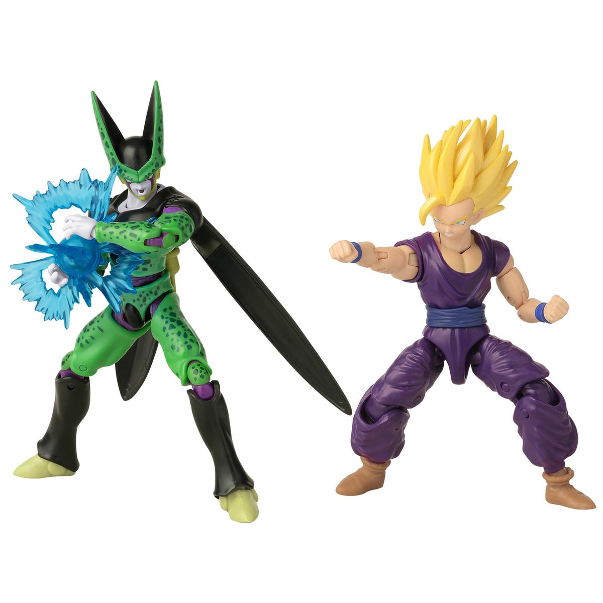 Dragon Stars Series Super Saiyan 2 Gohan vs Cell figure set for dynamic display and storytelling