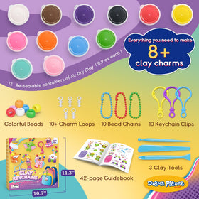 Drama Planet air-dry-clay close-up reveals soft, kid-friendly texture for easy shaping