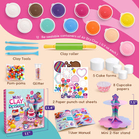 Drama Planet air-dry clay colors pack for quick, mess-friendly crafting