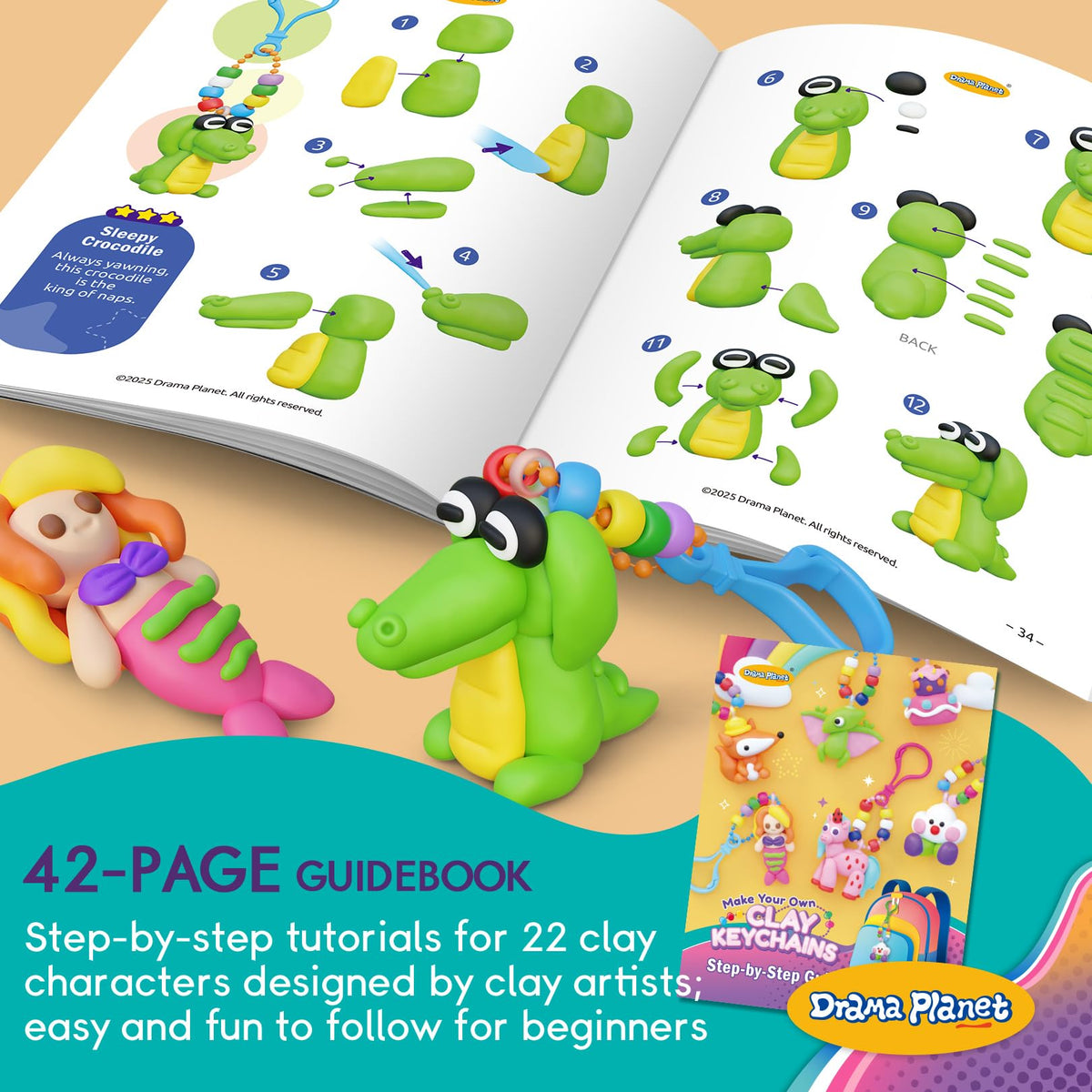 Drama Planet colorful-charms display with 8+ charm ideas for backpacks and bags