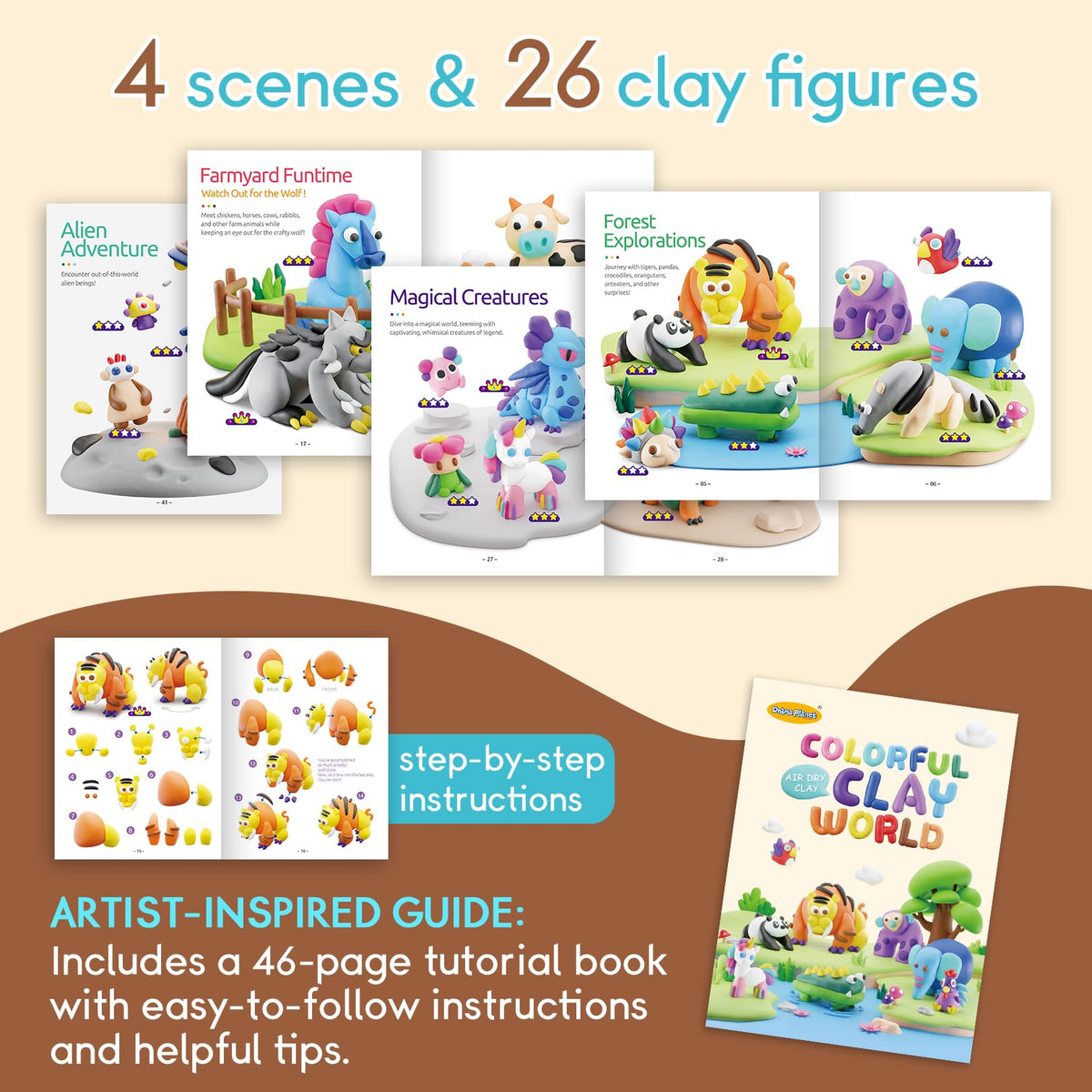 Drama Planet display stand to showcase kids' clay creations proudly