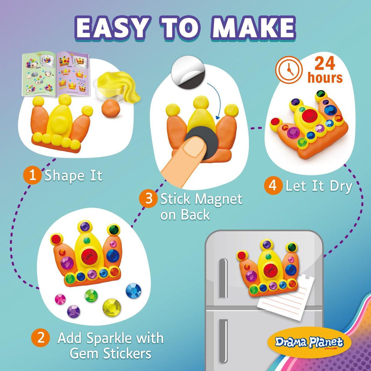 54-page idea book shown beside magnets to inspire 30 designs