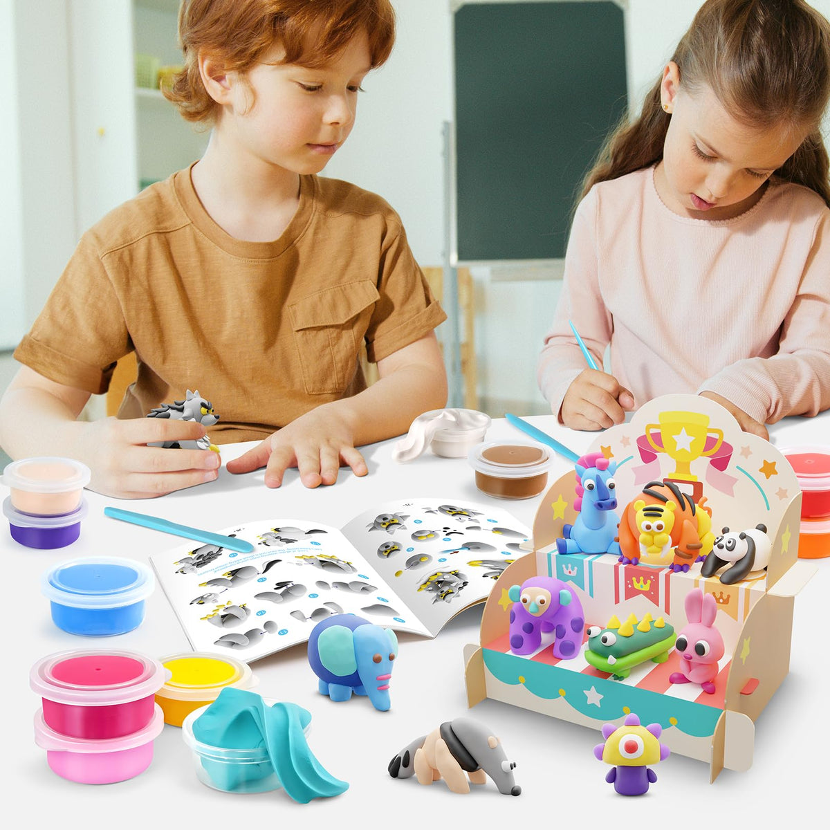 Drama Planet soft non-sticky clay easy for little hands to mold