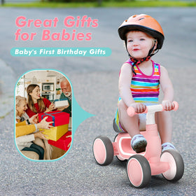 DRAMATION baby balance bike pink, easy installation for quick setup