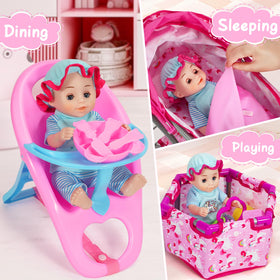 DRAMATION 24-piece doll accessories offer varied play experiences.