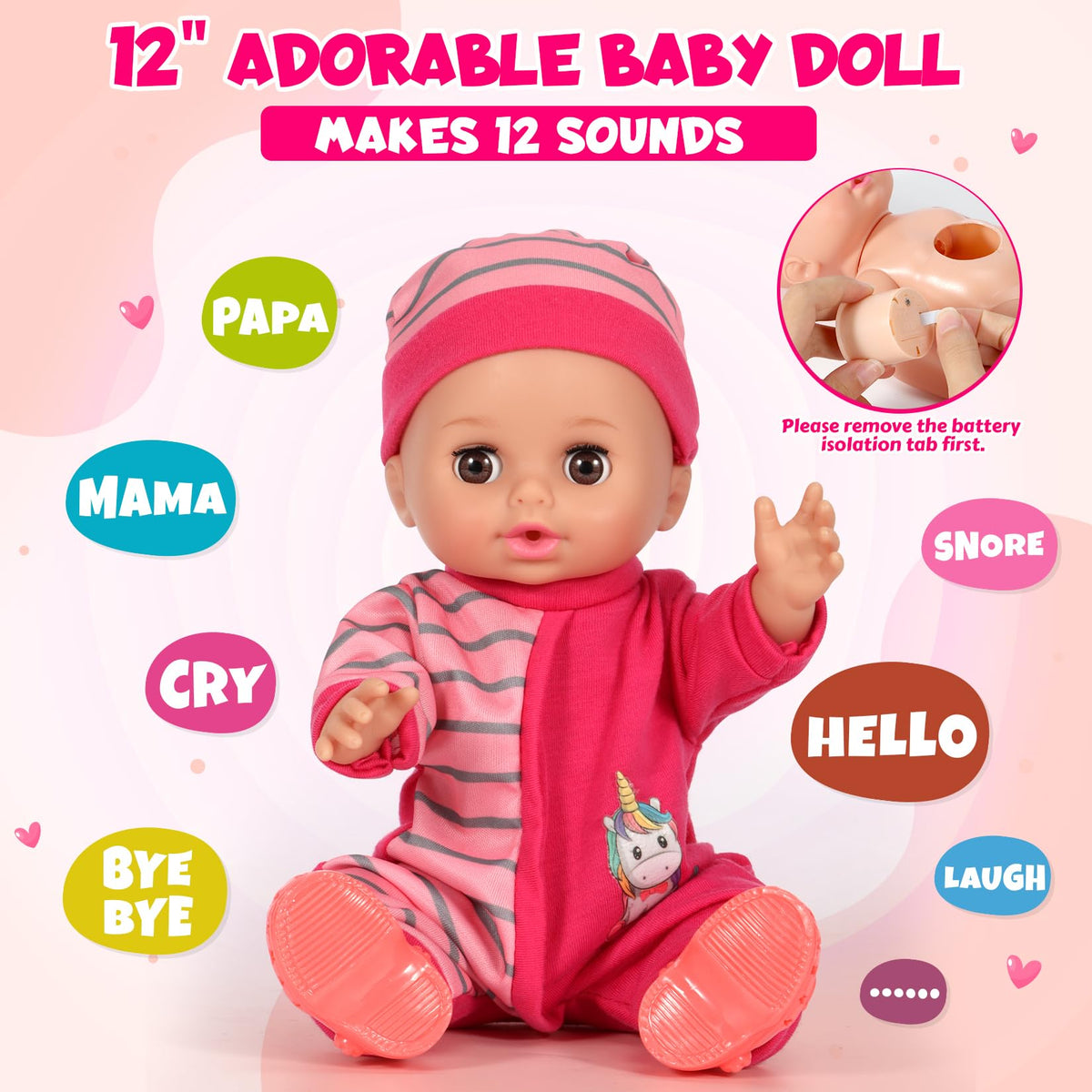 DRAMATION doll crib setup used in pretend play