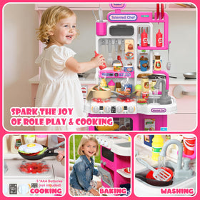 DRAMATION kitchen oven with interactive play food and accessories.