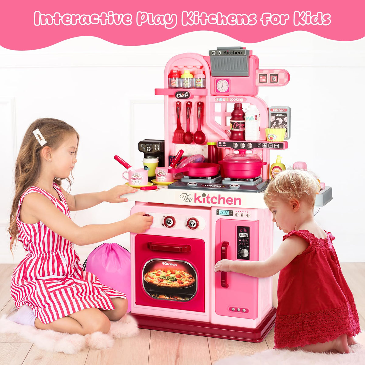 Dramation refrigerator stores pretend foods for organized playtime