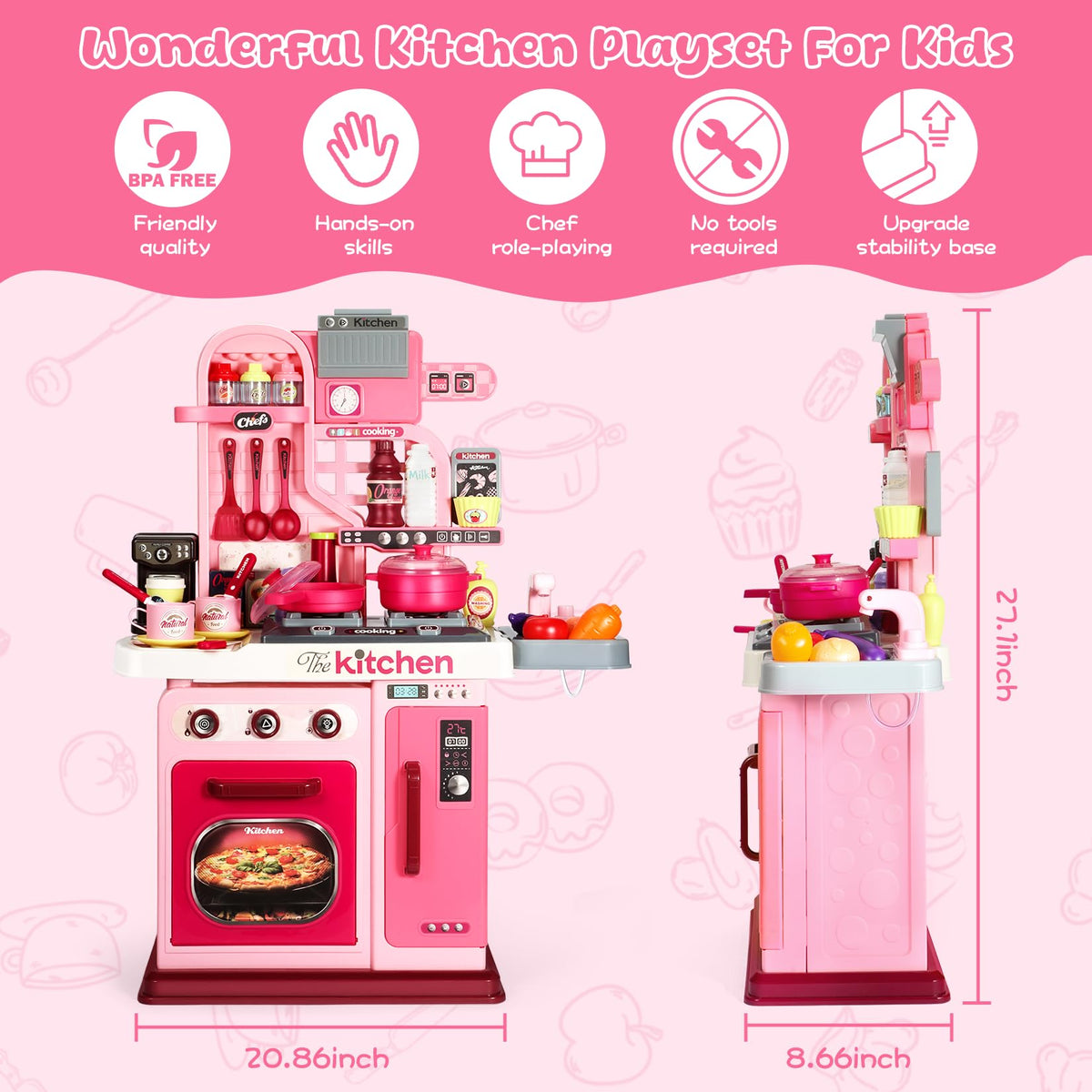Dramation storage shelves help kids stay tidy while playing