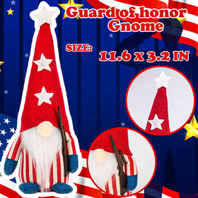 DraMosary gnomes feature Stars & Stripes design and heart stitching.