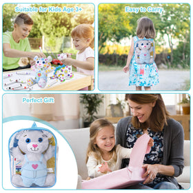 DRAWMYTOY blue bear color artwork shared with a child.