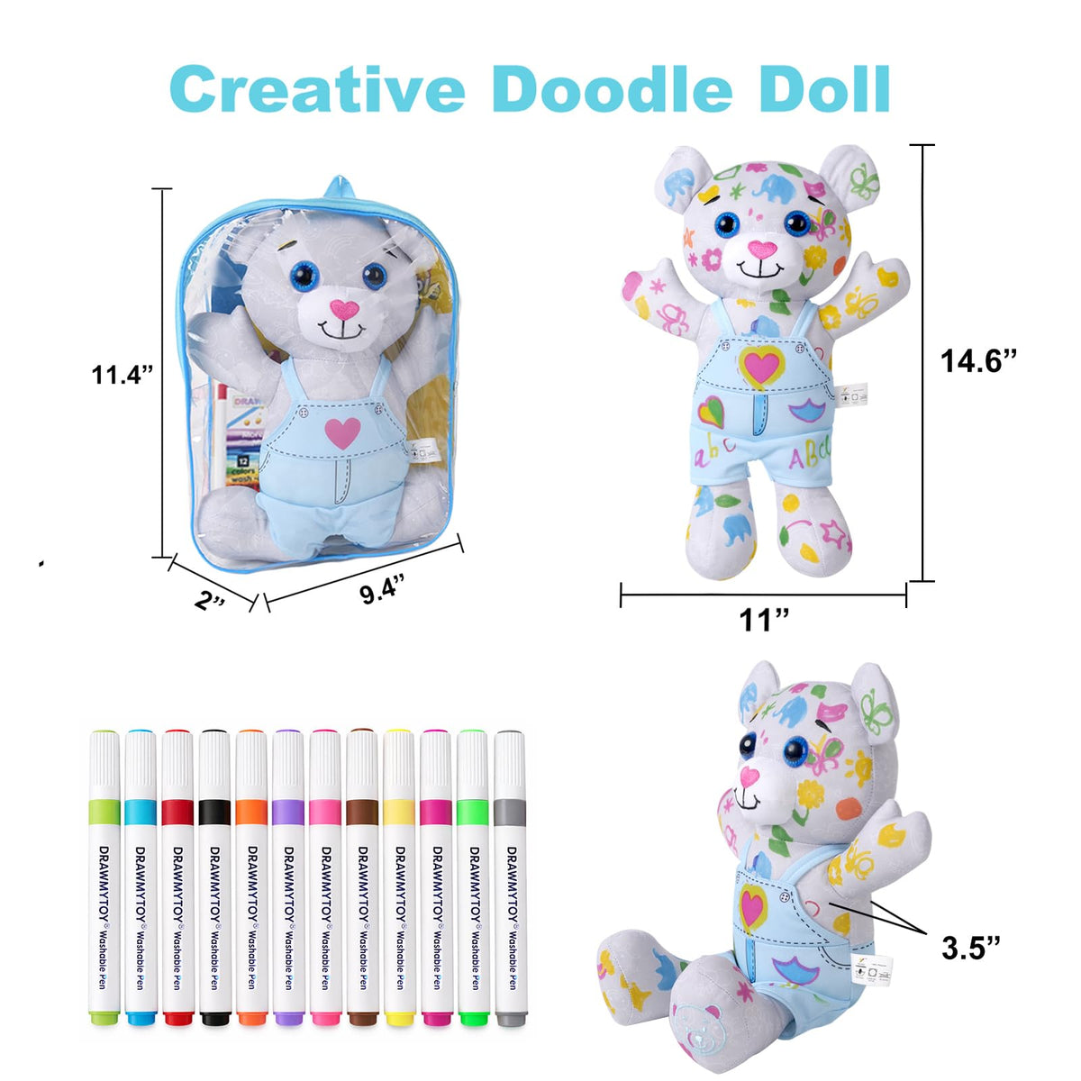 DRAWMYTOY packaging includes certificate and storage bag for gifting.