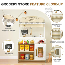 DREAM BUILDING Dual-Sided Play Kitchen solid-wood construction for durable daily play
