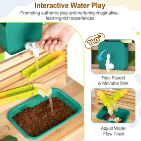 DREAM BUILDING Mud Kitchen realistic kitchen design supports sensory, messy, hands-on discovery