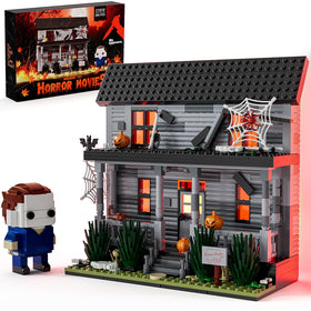 DreamCreators Horror House building set with LED lights for a spooky display