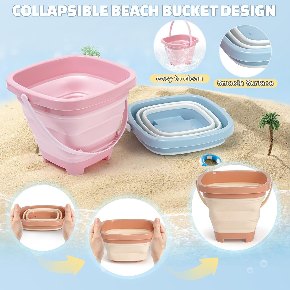 Dreamon aquatic molds inspire imaginative sand sculpture and creatures.