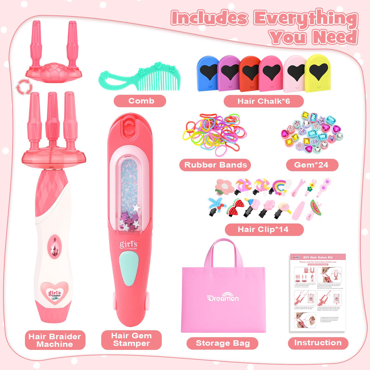 Dreamon automatic braider creates quick, tangle-free braids