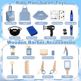 Dreamon barber set blow dryer fosters hands-on play and motor skills