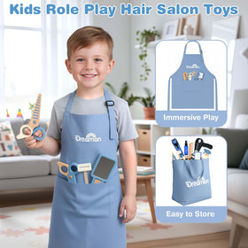 Dreamon wooden scissors provide durable, safe tools for pretend cuts