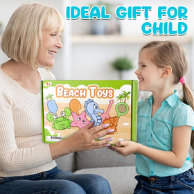 Dreamon Beach Toys multi-child set encourages sharing and social play.
