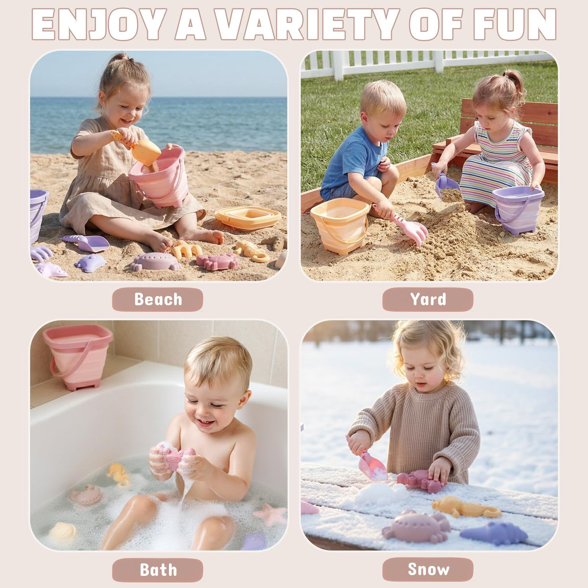 Dreamon multicolor play set sparks creative beach or sandbox fun.