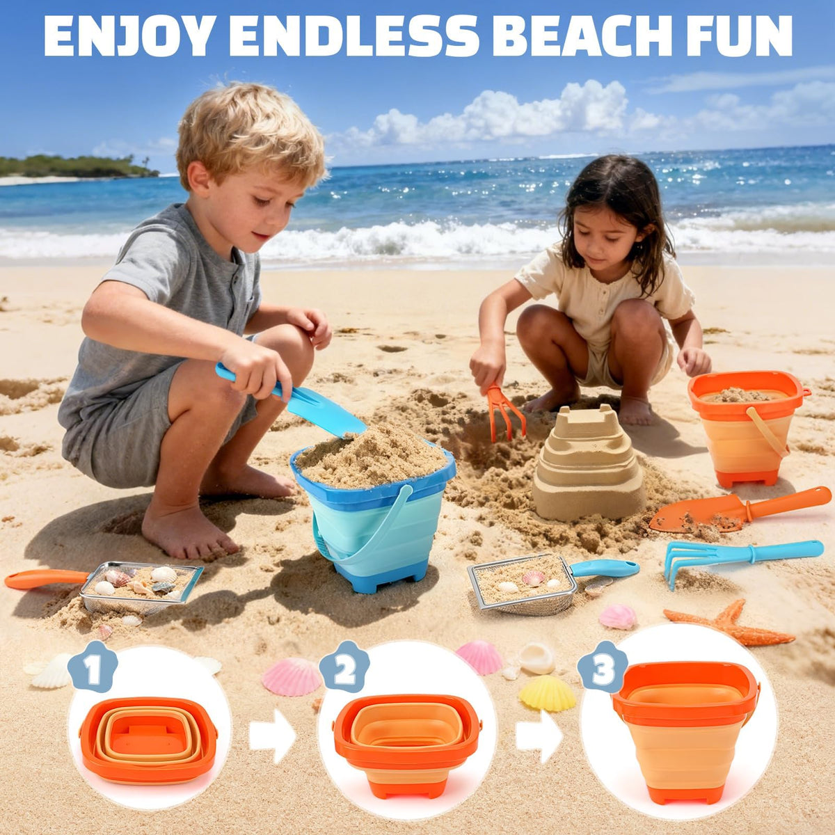 Dreamon sand sifter with fine mesh for tiny treasure discoveries.