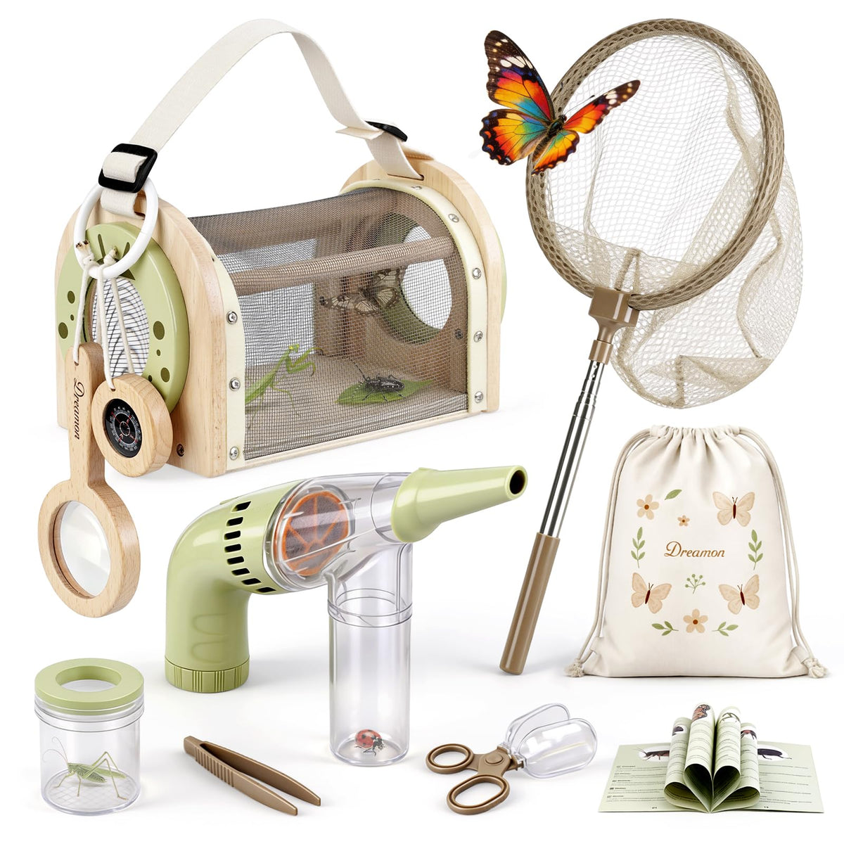 Dreamon bug catching kit 11-piece set for outdoor exploration.