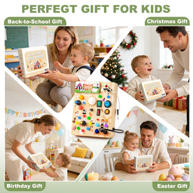 Dreamon Busy Board gift-for-toddlers is a charming educational present.