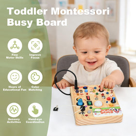 Dreamon Busy Board portable-travel-ready design fits bags for travel.