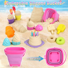 Dreamon beach shovels set with bright colors for safe sand digging
