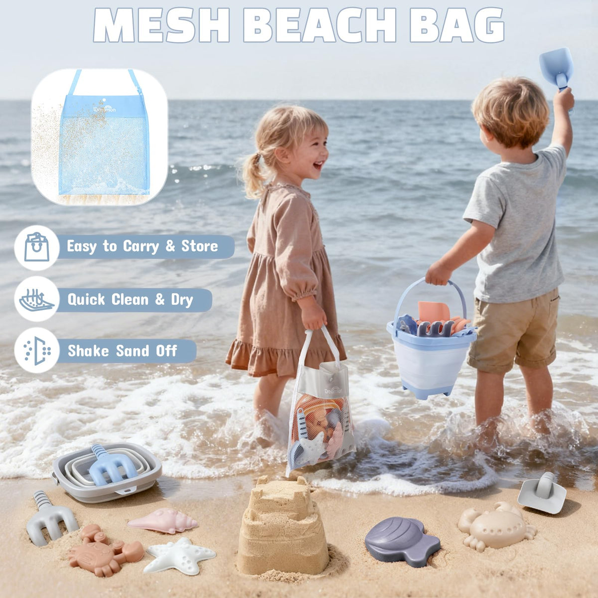 Dreamon color-rich sand castle toys spark creative play and exploration.