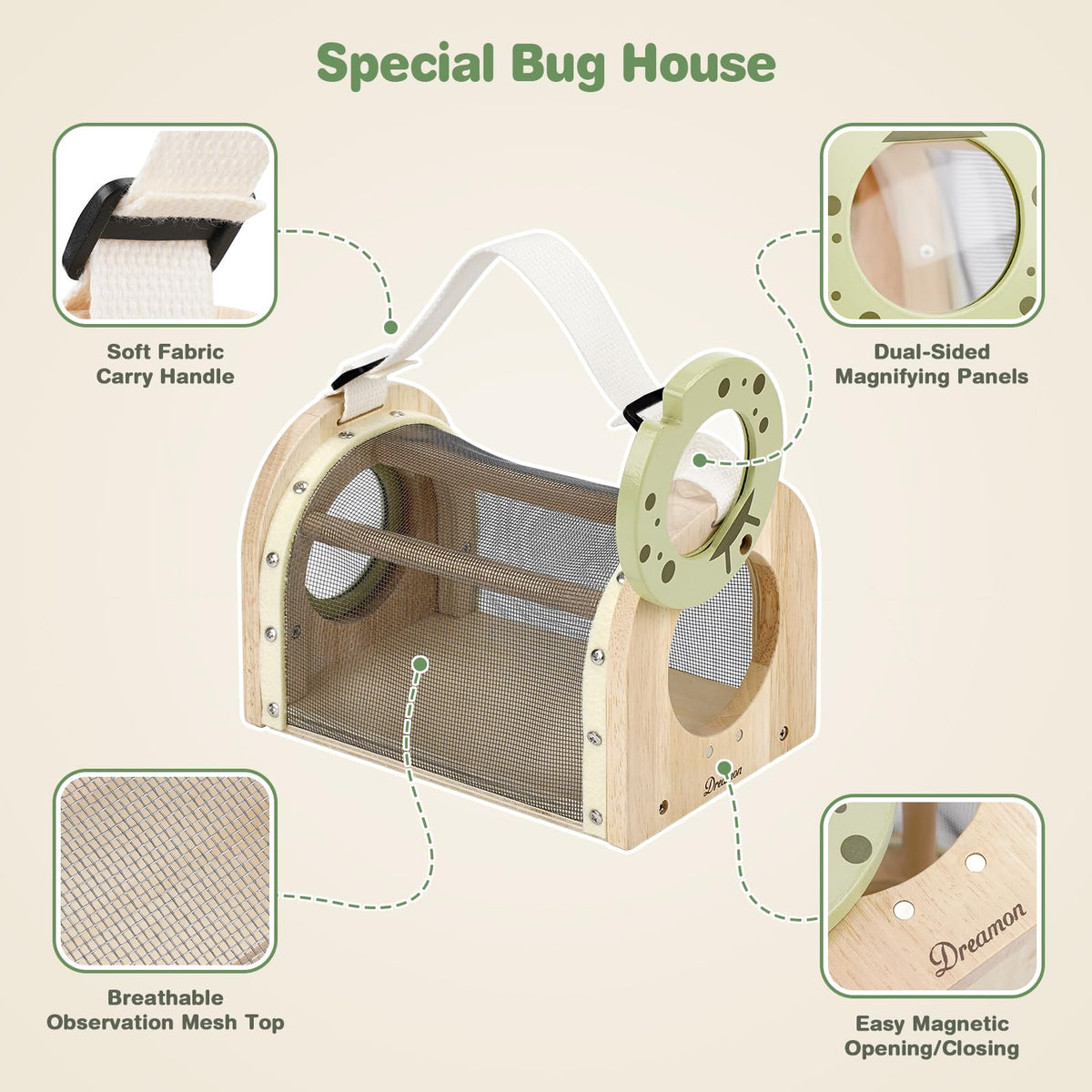 Dreamon compass helps young explorers navigate nature trails.