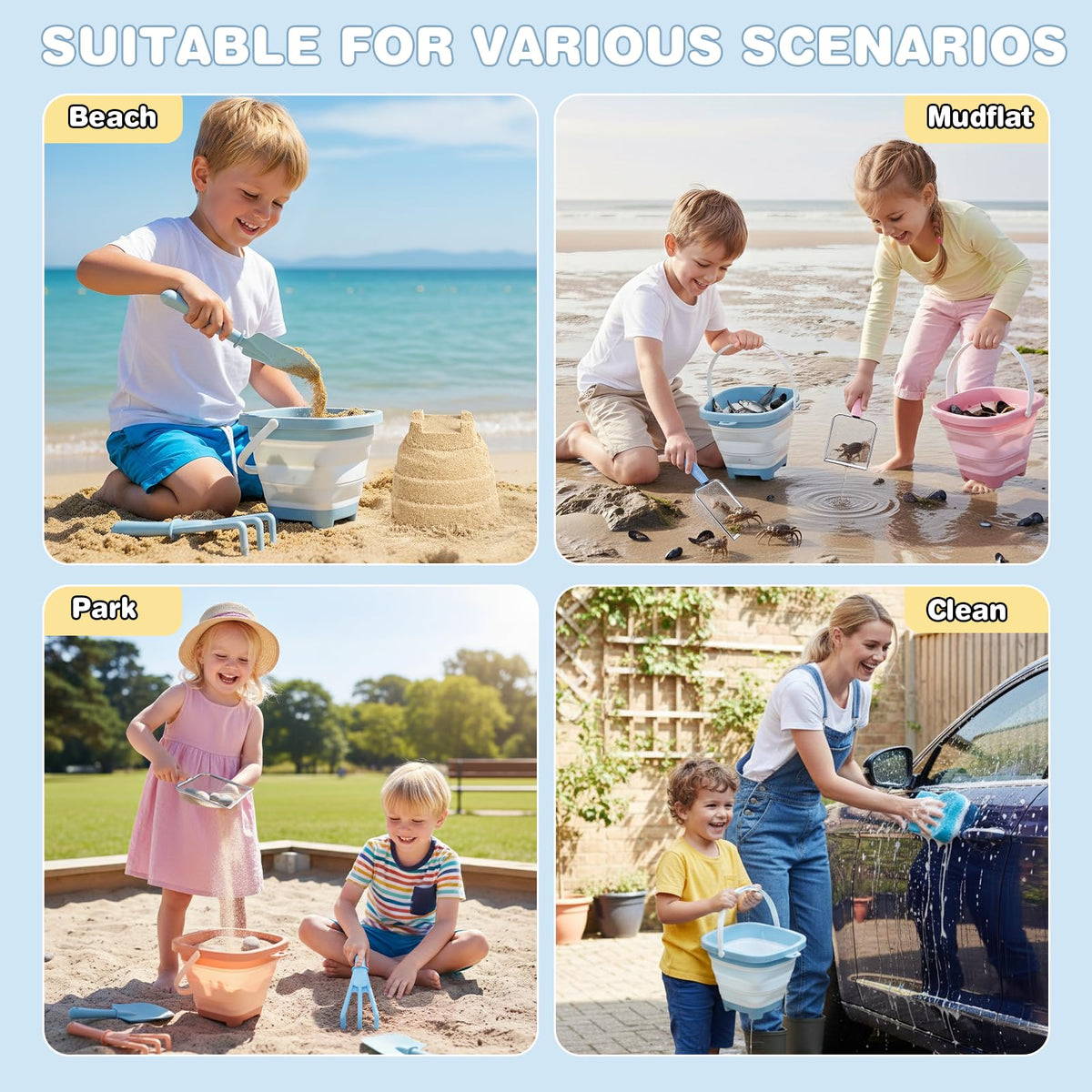 Dreamon durable, smooth-edged beach toys safe for ages 3-10