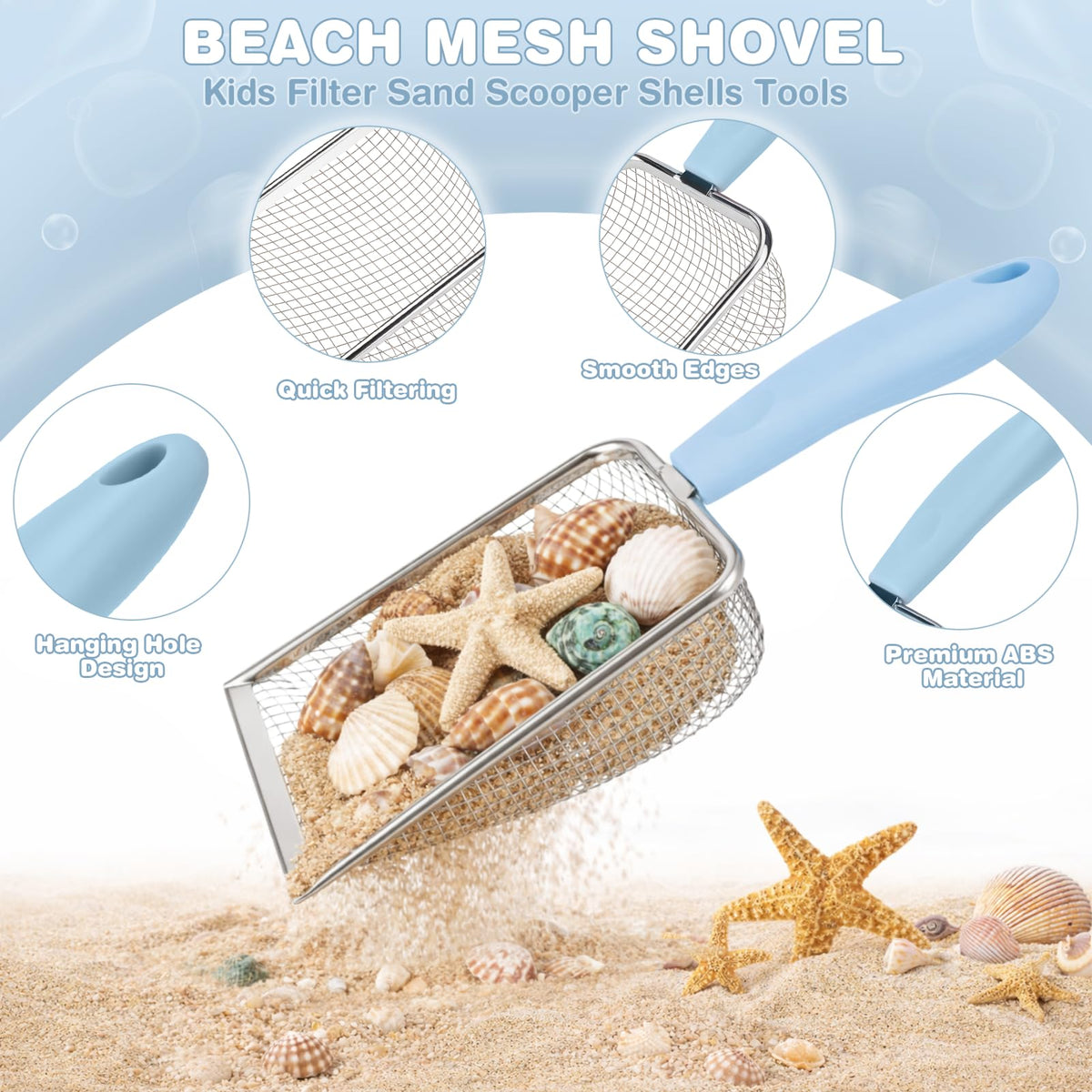 Dreamon sand sifters and sifters for ocean treasure hunting