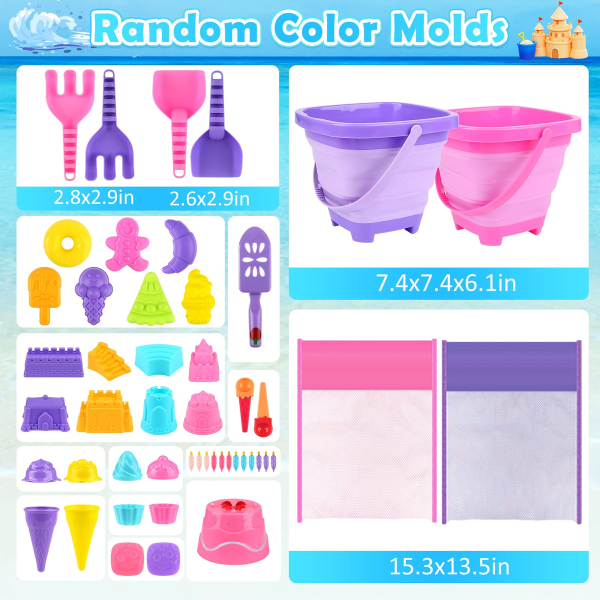 Dreamon ice cream and dessert molds spark imaginative sand creations.