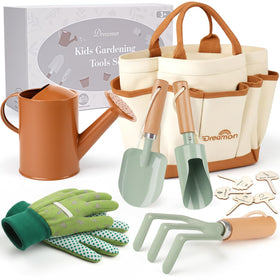 Dreamon kids gardening set tote bag for easy carrying and organization