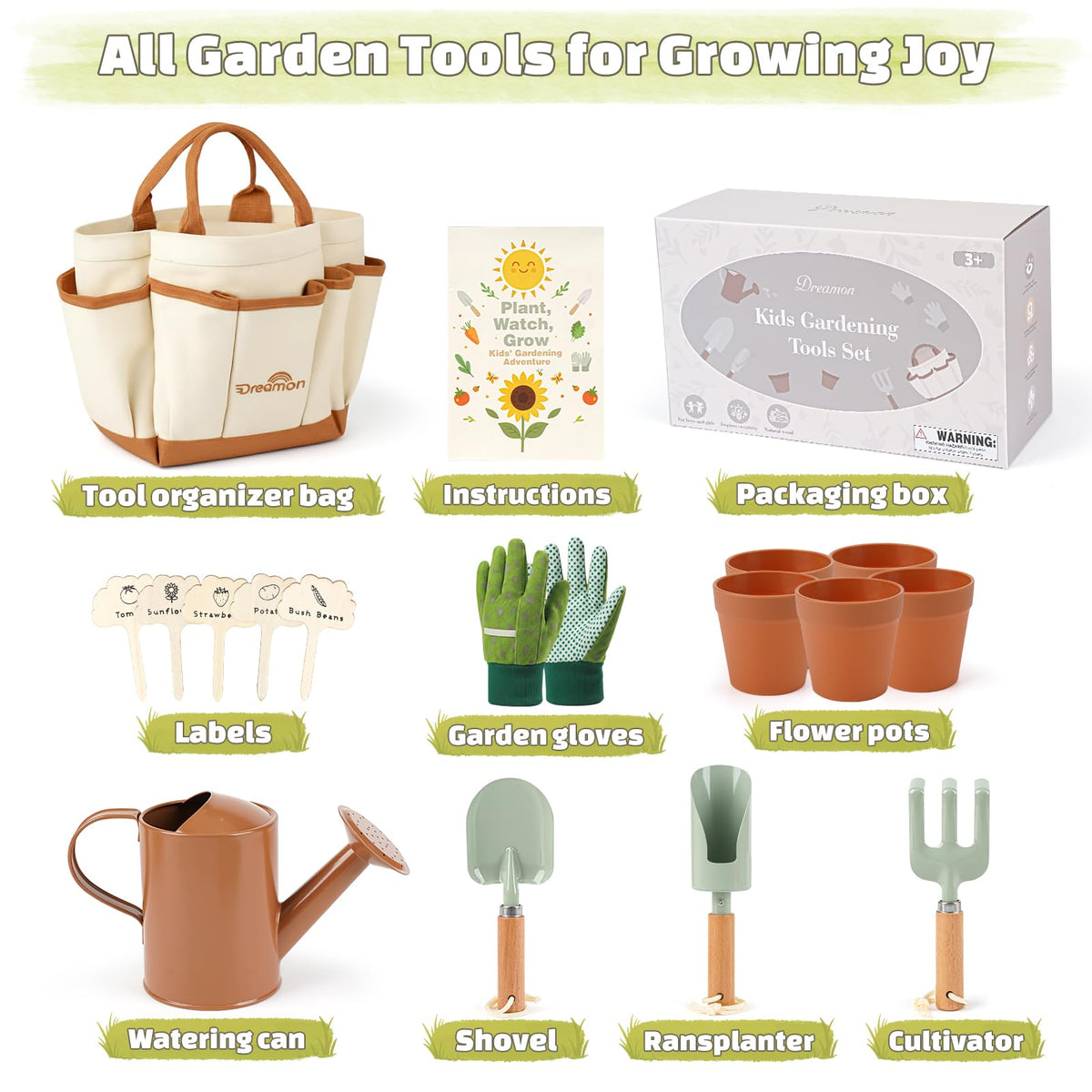 Dreamon watering can enables gentle, precise watering for seedlings