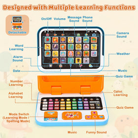 Dreamon Learning Laptop letters-numbers-colors mode supports early concept skills.
