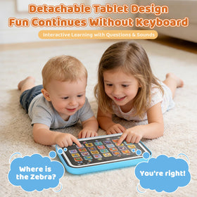Dreamon Learning Laptop spelling mode encourages simple word building with feedback.