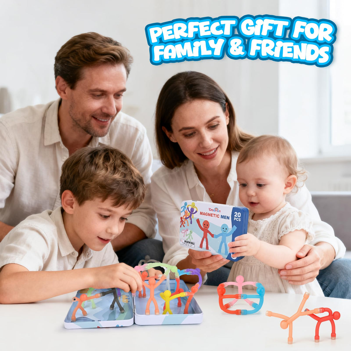 Dreamon magnetic figures support screen-free play and fine motor skills.