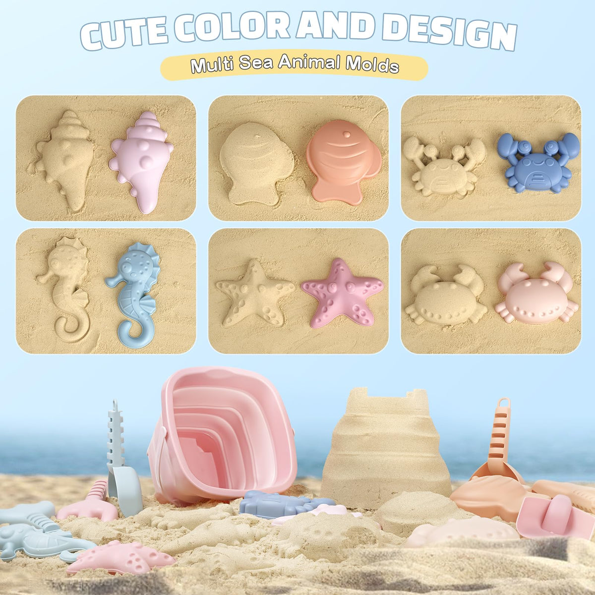 Dreamon mesh bag for storing sand toys and shaking off sand.