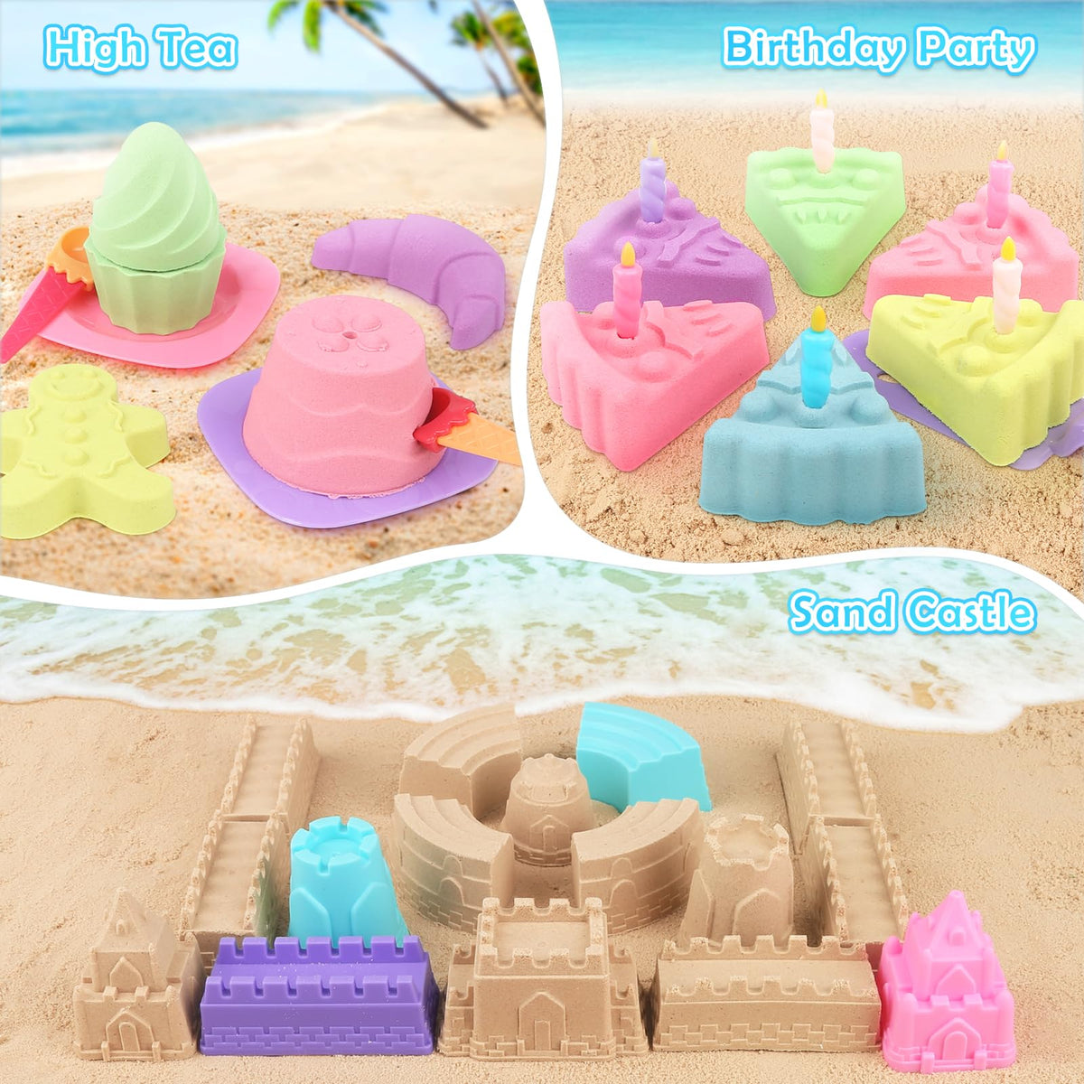 Dreamon mesh bag keeps toys organized and sand-free.